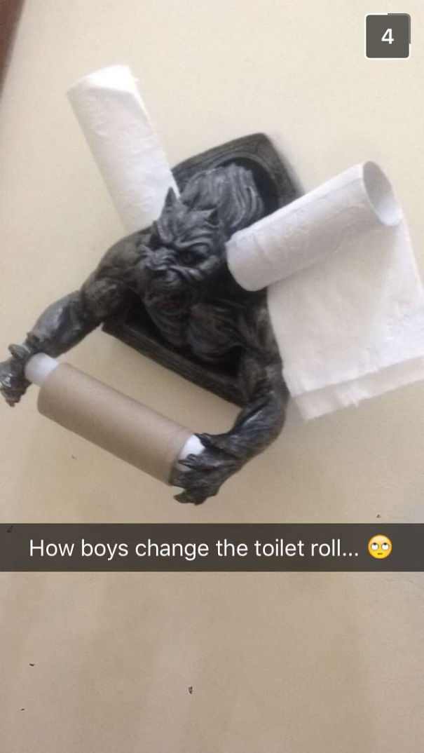 When I Don't Change The Toilet Roll, My Boyfriend Does This...