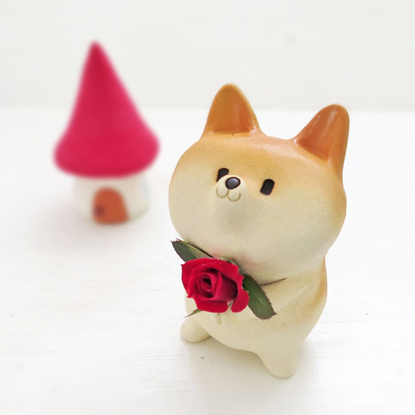 Shiba Inu Single-Flower Vase