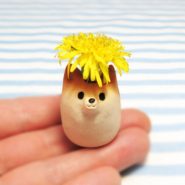 Shiba Inu Single-Flower Vase
