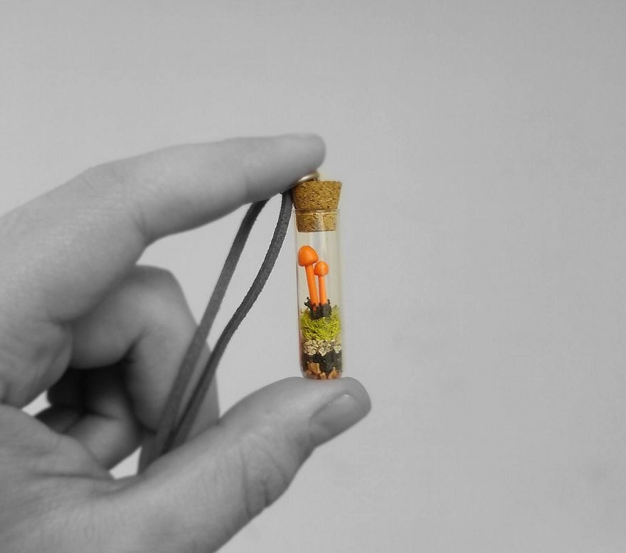 I Made These Cute Mini Mushroom Pendants