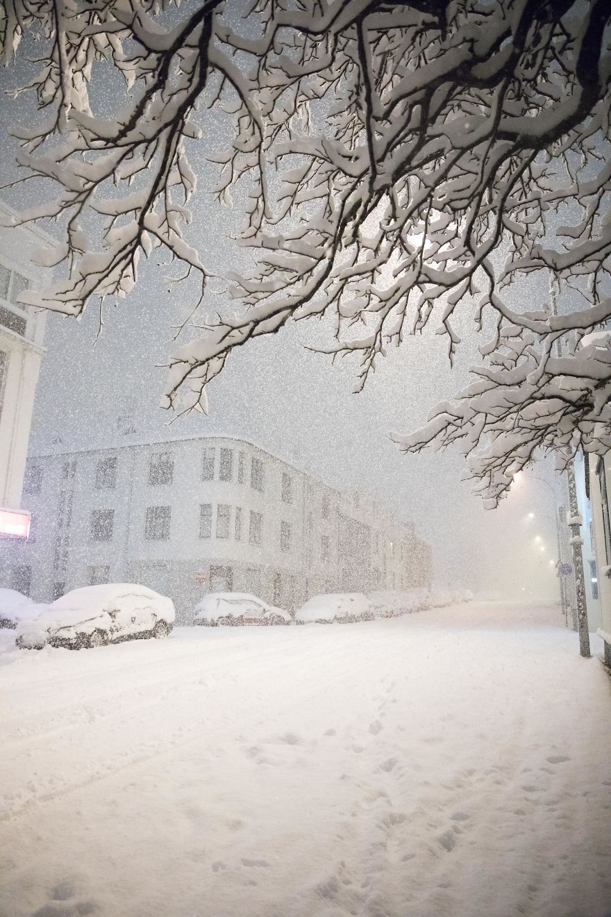 Reykjavik Snowstorm Photos
