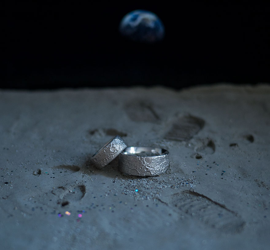 Using Nasa's Topographically Accurate Moon Maps, My Friend Created This Jewelry Using Nasa's Topographically Accurate Moon Maps, My Friend Created This Jewelry