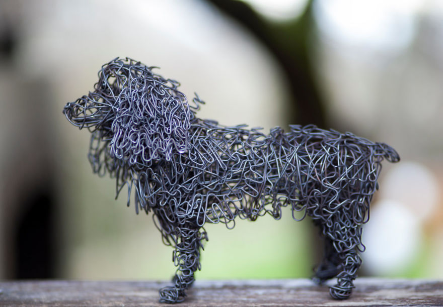 I Create Animal Sculptures Using Wire To Spread Awareness About Our Endangered Nature