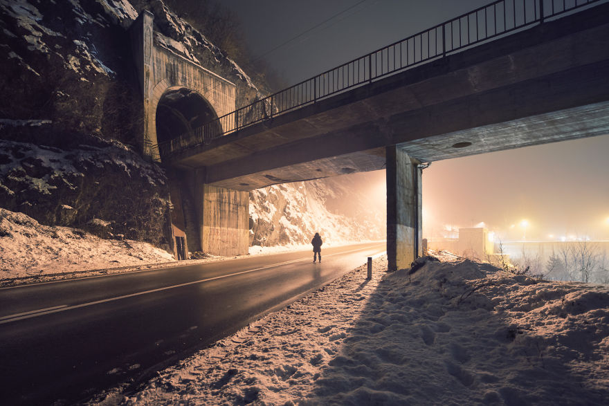Otherworldly Night Version Of Yugoslavian Monuments In Serbia Otherworldly Night Version Of Yugoslavian Monuments In Serbia