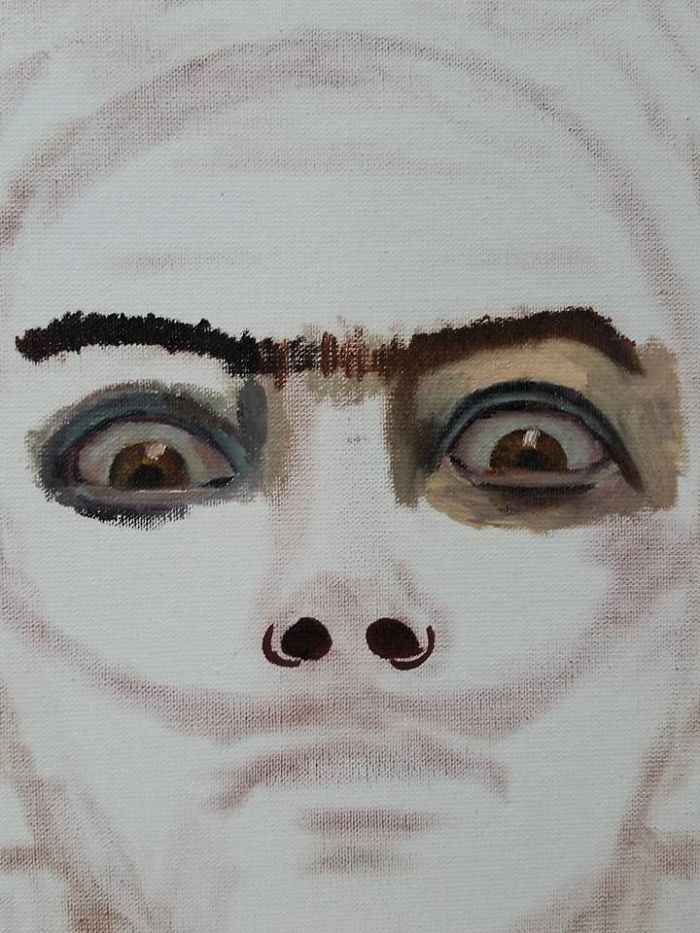 I Merged Salvador Dali And Frida Kahlo In My Painting