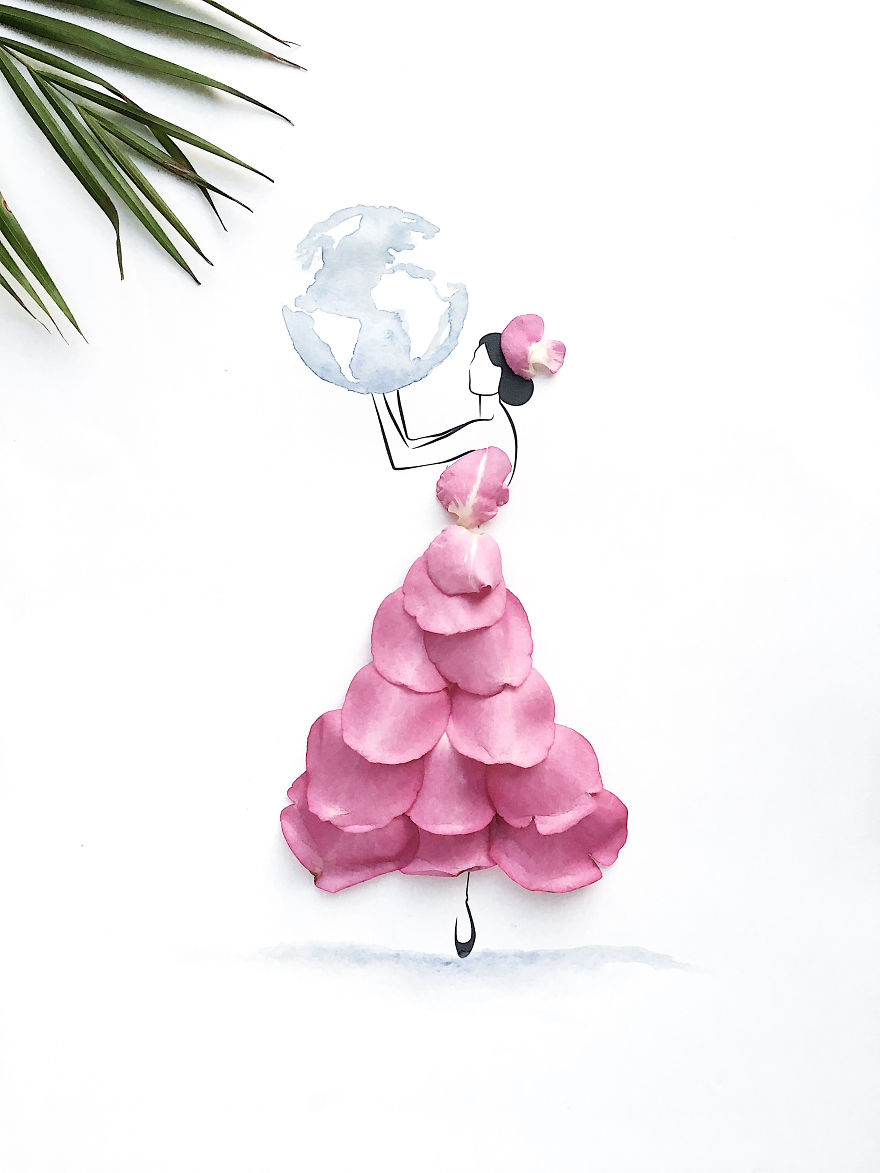 I Created An Illustrated Alter Ego Sassy Du Fleur, Out Of Petals