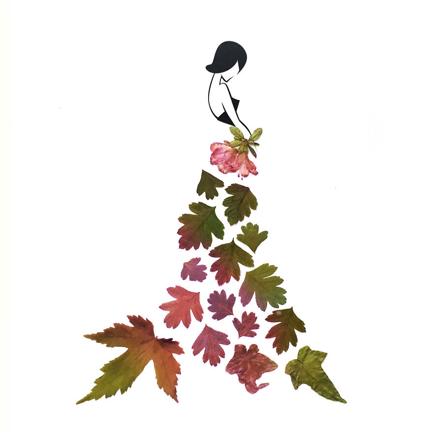 I Created An Illustrated Alter Ego Sassy Du Fleur, Out Of Petals