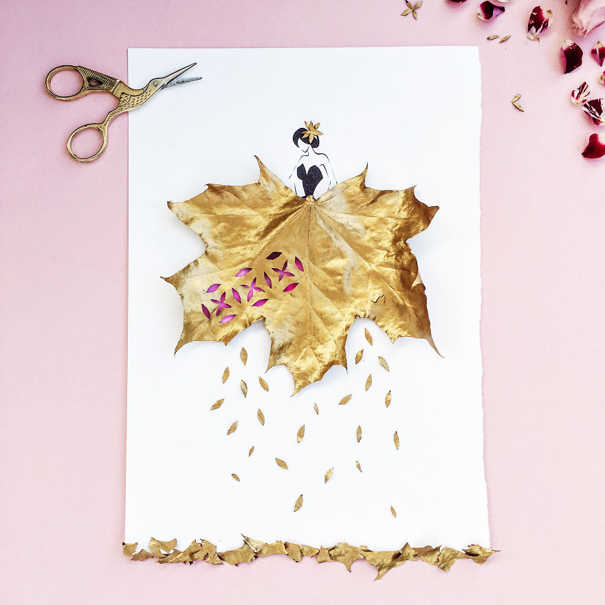 I Created An Illustrated Alter Ego Sassy Du Fleur, Out Of Petals