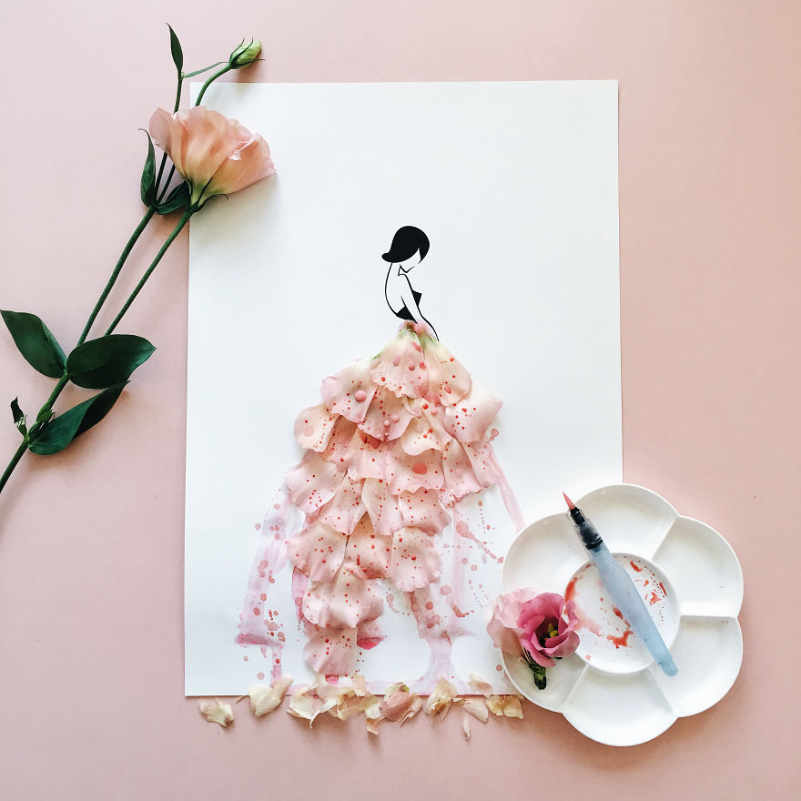 I Created An Illustrated Alter Ego Sassy Du Fleur, Out Of Petals