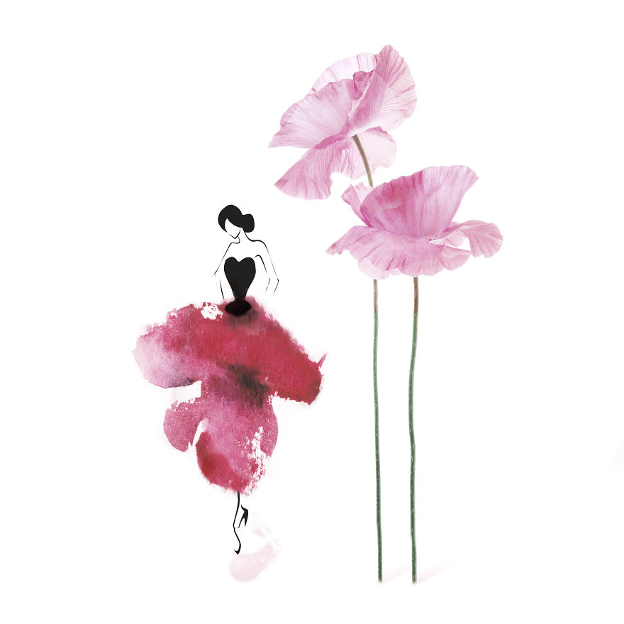 I Created An Illustrated Alter Ego Sassy Du Fleur, Out Of Petals