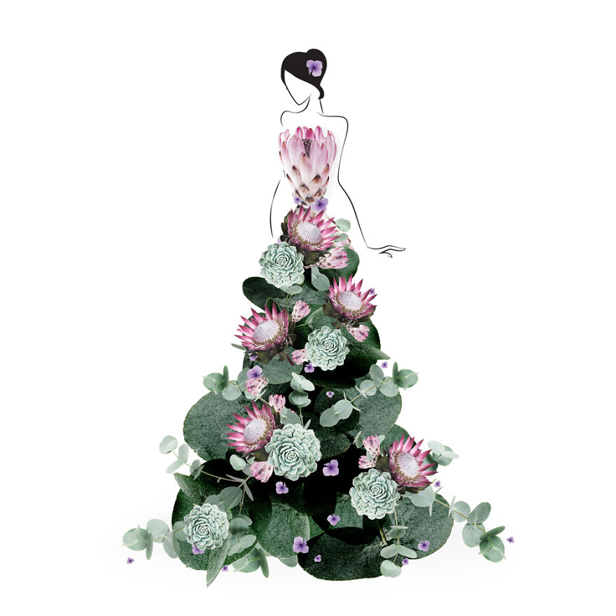 I Created An Illustrated Alter Ego Sassy Du Fleur, Out Of Petals