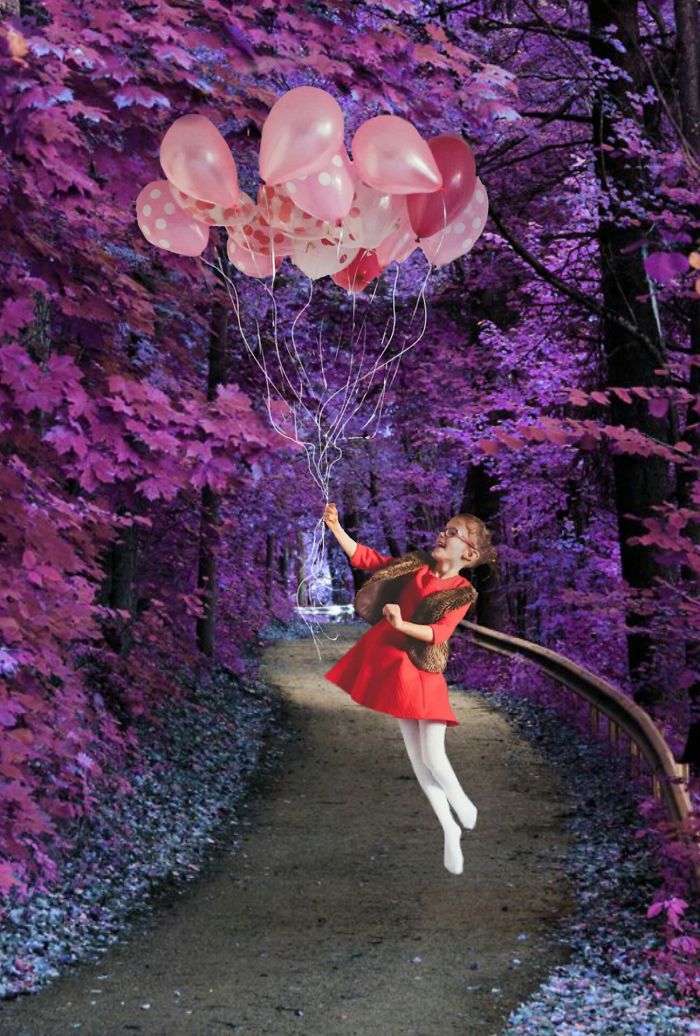 Pink, Purple And Red