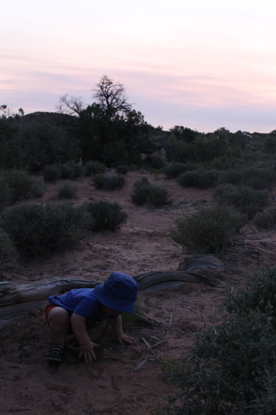 Playing In The Sand, Arches National Park