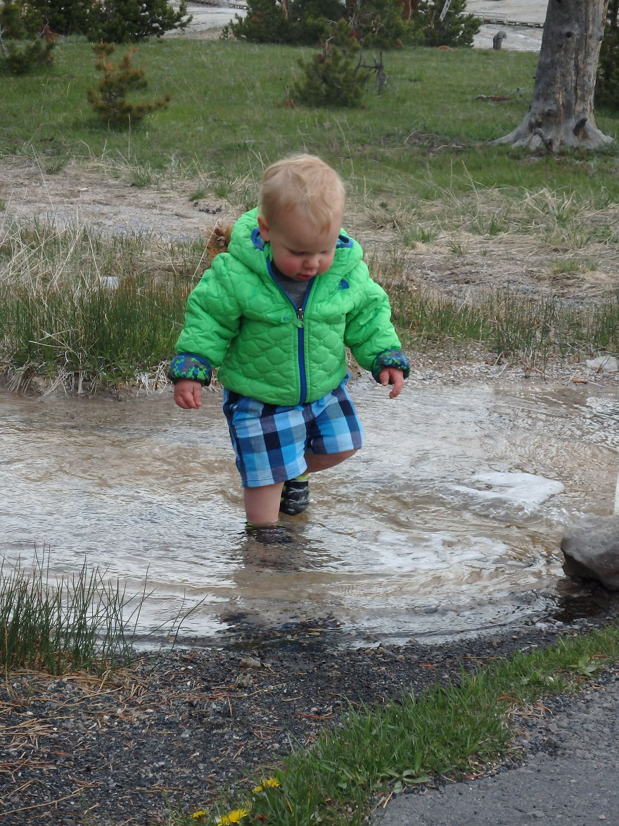 Geyser Runoff, Yellowstone National Park