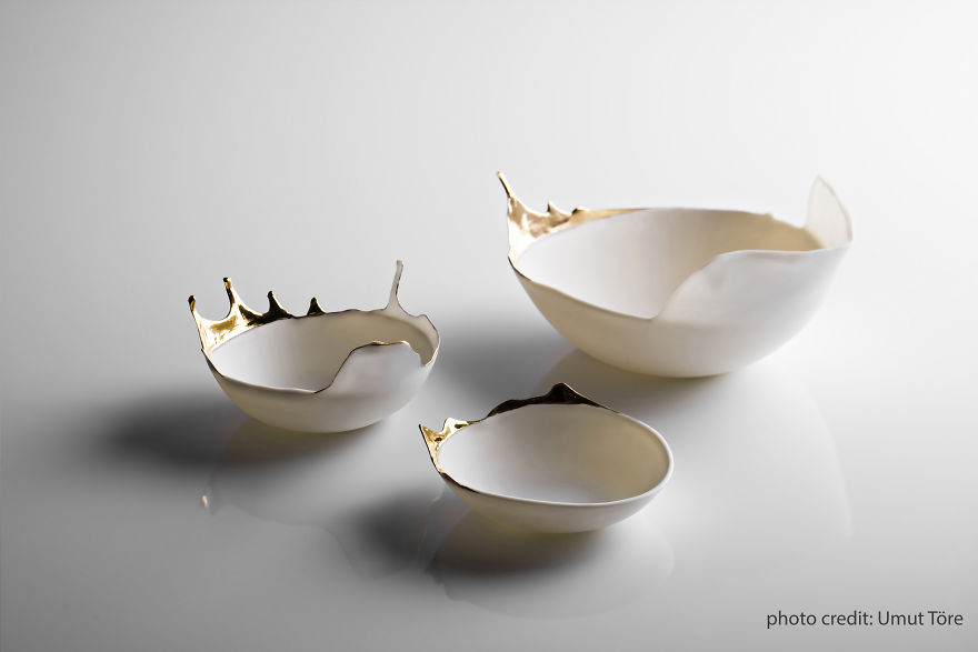 We Create Porcelain Bowls That Look Fluid