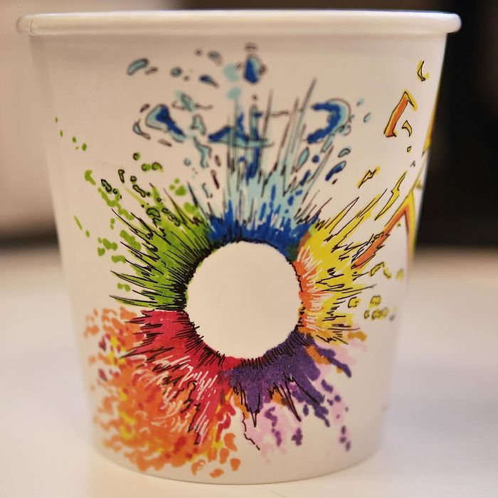 While Working As An Animator I Still Find The Time To Draw On Coffee Cups