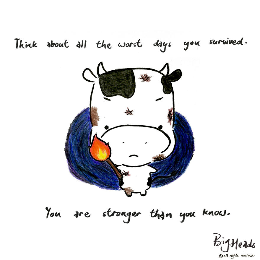 I Drew Cartoons Inspired By My Experience Dealing With Emotions And Stress Issues