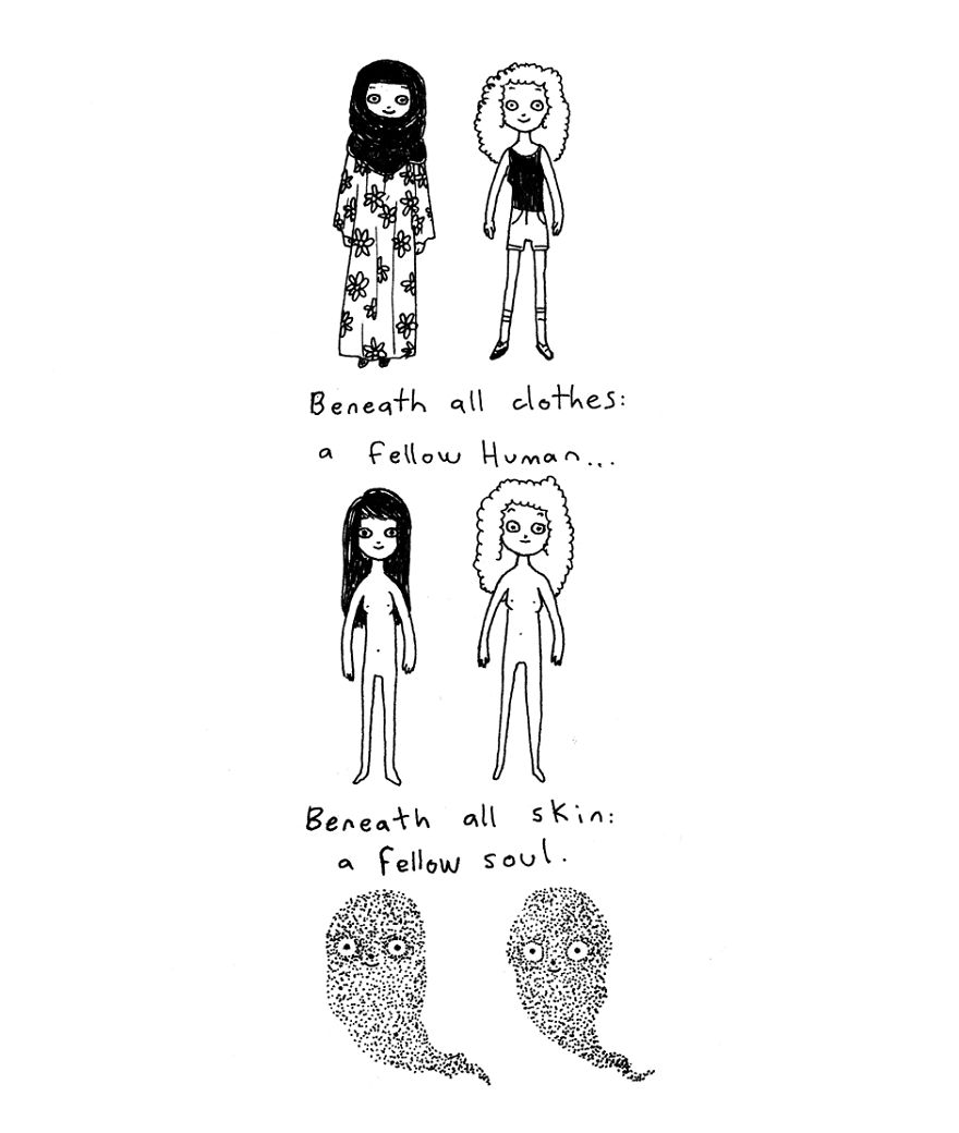 Mexican Artist Creates Cartoons For Peace All The Way From Her New Country, Canada