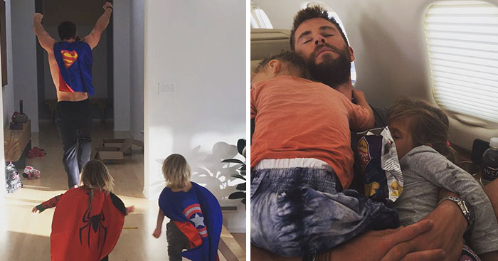 15 Veces que Chris Hemsworth fue pillado siendo el mejor papá del mundo