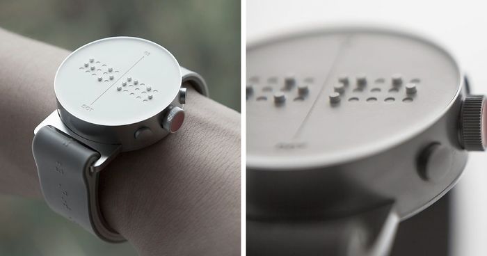 World’s First Braille Smartwatch Lets Blind People Feel Messages on Screen