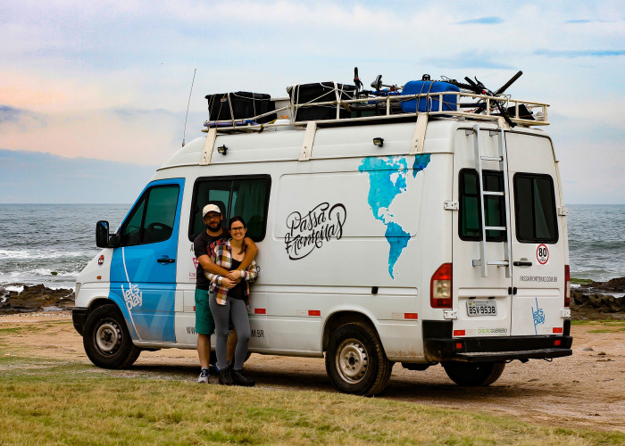 We Transformed A Military Police Car Into A Home On Wheels So That We Could Travel The World While Working