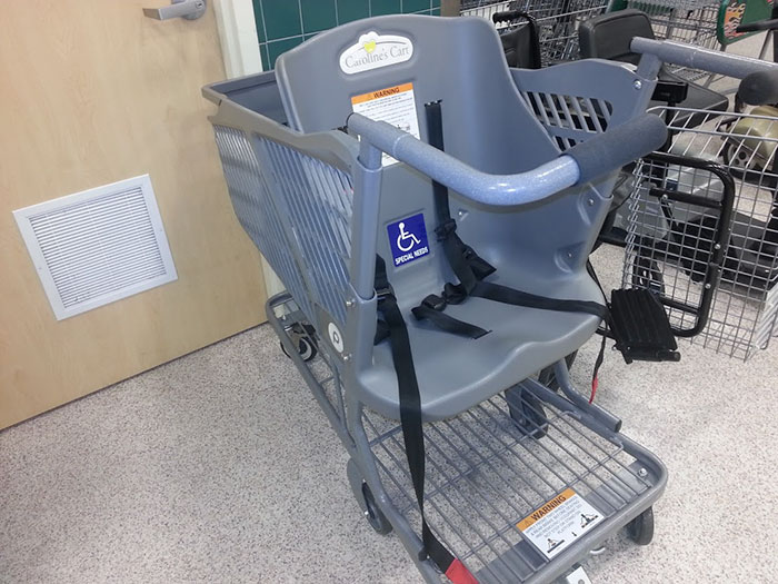 grocery cart for adults with special needs