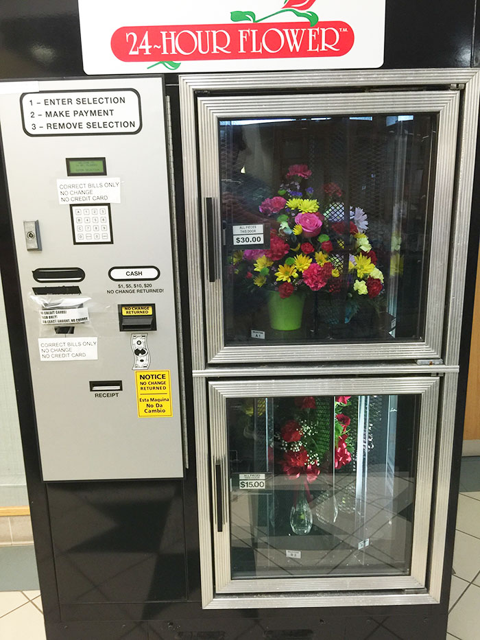 a flower vending machine