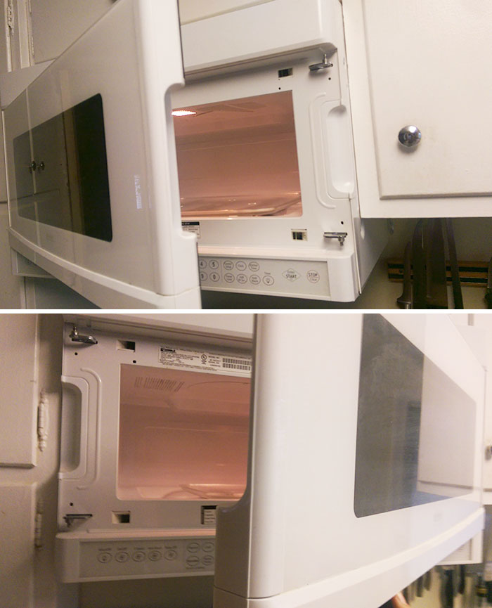 microwave's doors