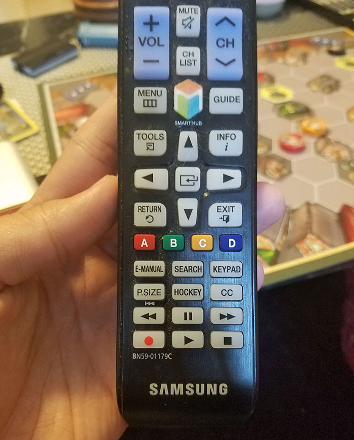 remote with buttons