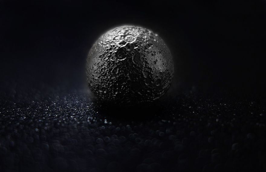 Using Nasa's Topographically Accurate Moon Maps, My Friend Created This Jewelry