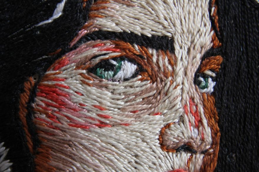 I "Illustrate" People Using Needle And Thread