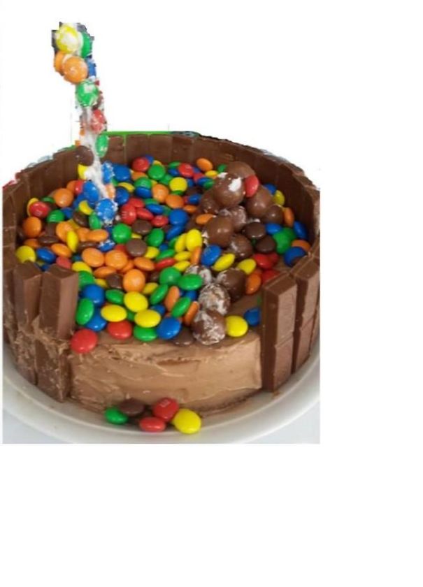 Tried To Make A Floating Candy Cake