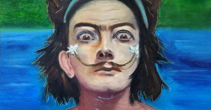 I Merged Salvador Dali And Frida Kahlo In My Painting