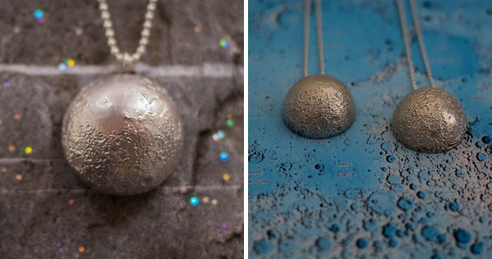 Using Nasa’s Topographically Accurate Moon Maps, My Friend Created This Jewelry