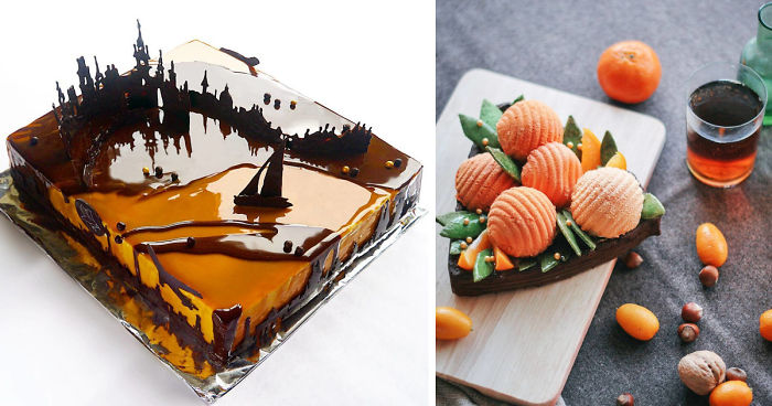 I Create Chocolate Worlds On The Mirror Glaze Cakes