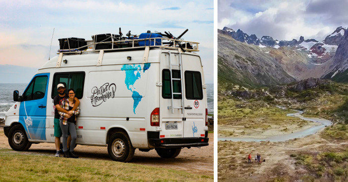 We Transformed A Military Police Car Into A Home On Wheels So That We Could Travel The World While Working