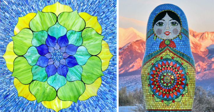 I Hand-Cut Thousands Of Pieces Of Glass To Create Beautifully Intricate Imagery