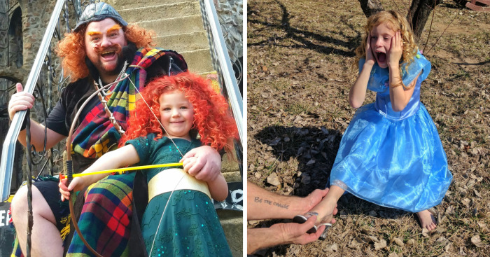 These Dads Dressed Their Daughters Up As Disney Princesses For A Royal Show Beyond Your Wildest Imagination