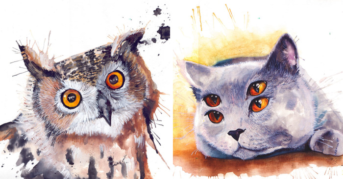 I Paint Animals From My Dreams In Watercolour