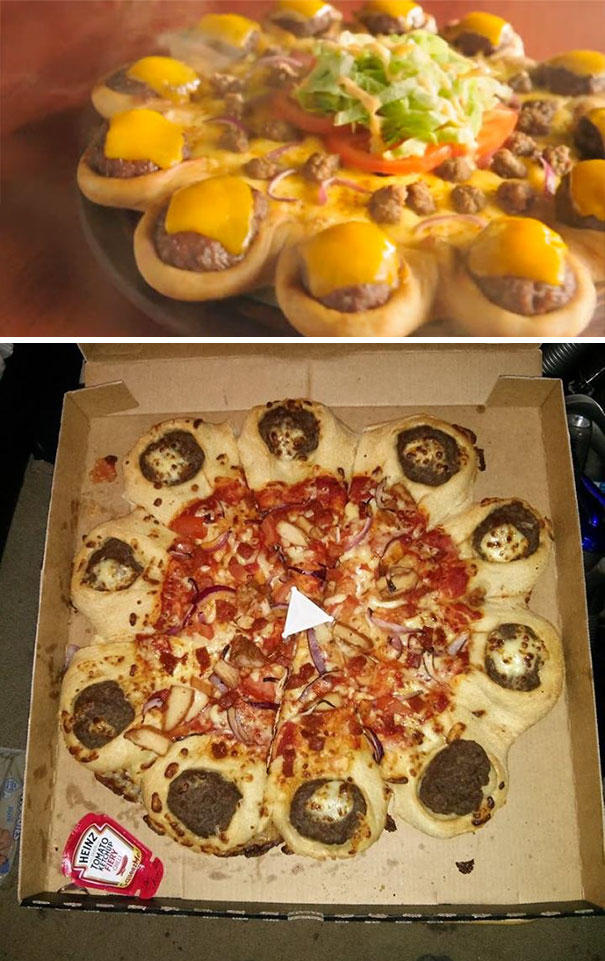 Pizza Hut's Cheeseburger Crust Pizza