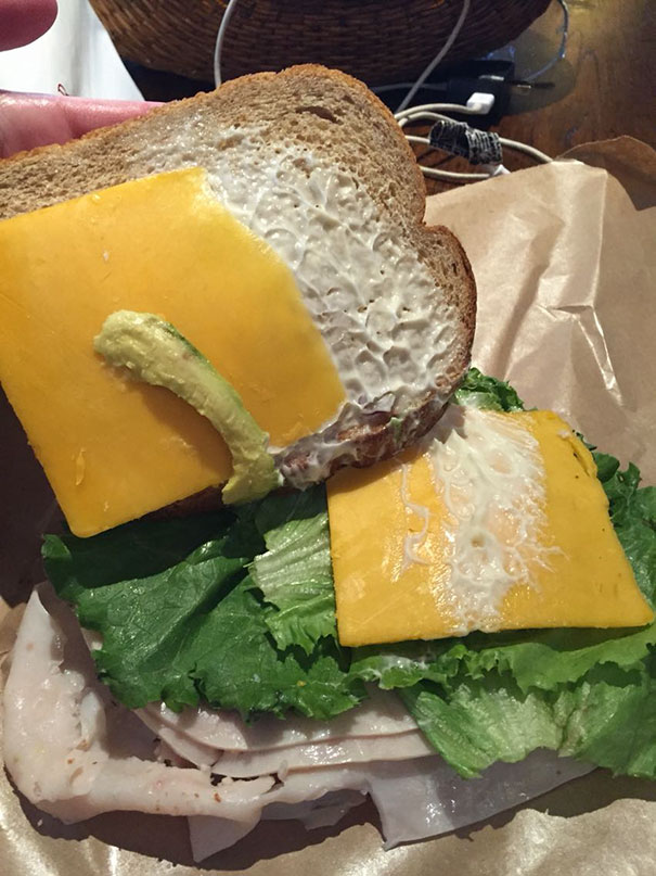 Paid $2 Extra For A Serving Of Avocado On This Sandwich