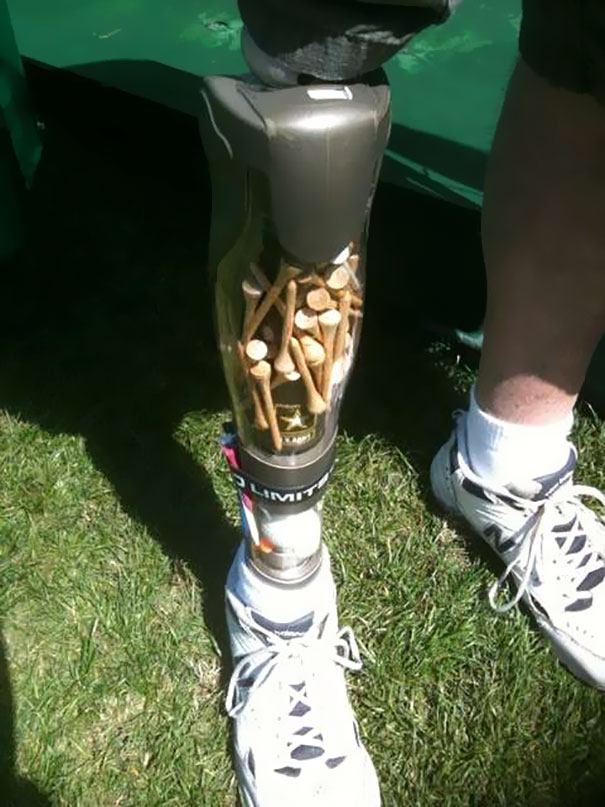 An Amputee Vet With A Sense Of Humor