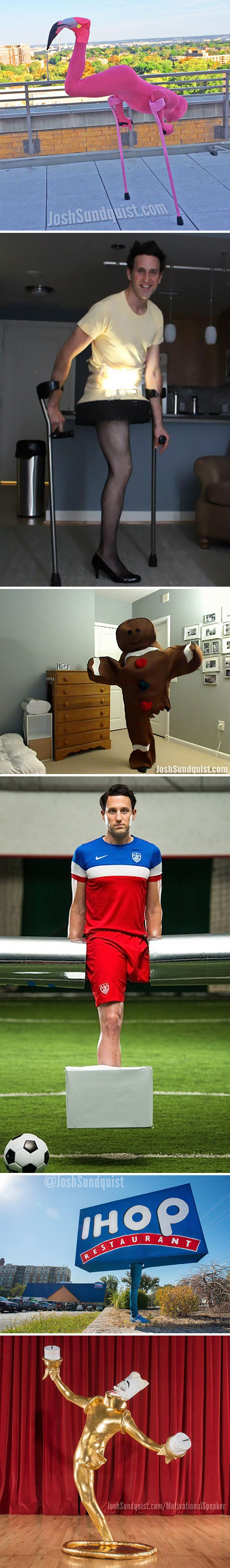 Every Halloween This One-Legged Guy Makes An Epic Halloween Costume