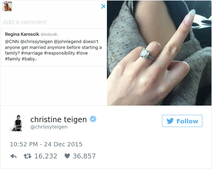Christine Teigen Tweets