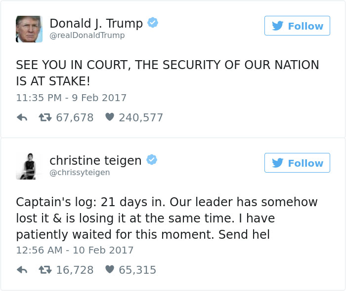 Christine Teigen Tweets