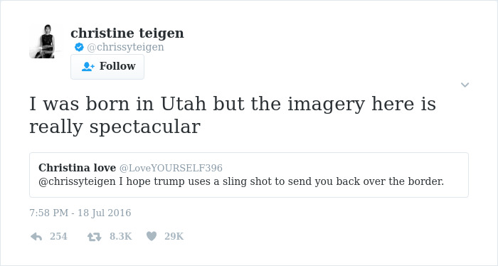 Christine Teigen Tweets