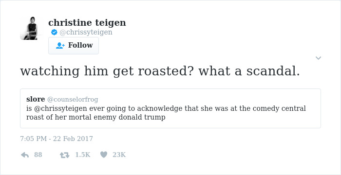 Christine Teigen Tweets