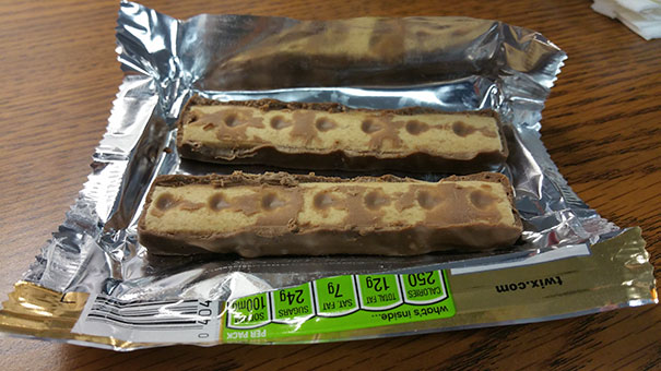 My Wife Asked Me If I Wanted Half Her Twix. She Thinks This Is A Game