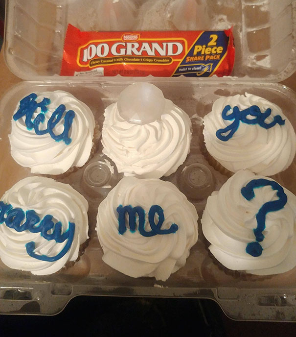 My Boyfriend Said He'd Marry Me If I Gave Him $100,000 And Some Cupcakes. So Me Being The Awesome Future Wife That I Am, Made Him These