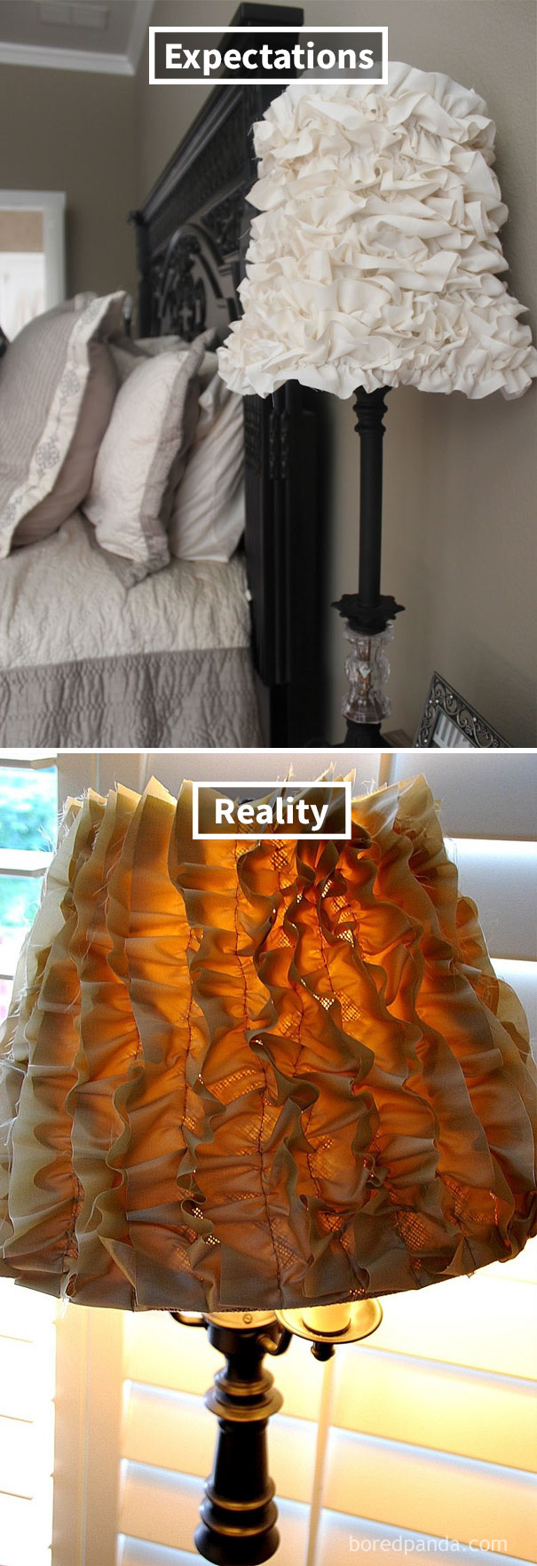 Ruffled Lamp Shade Attempt